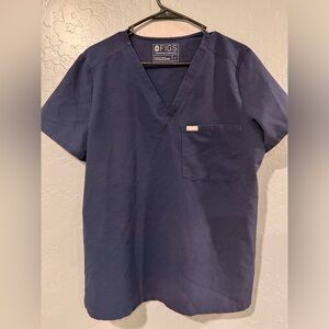 Navy Fig Scrub Top